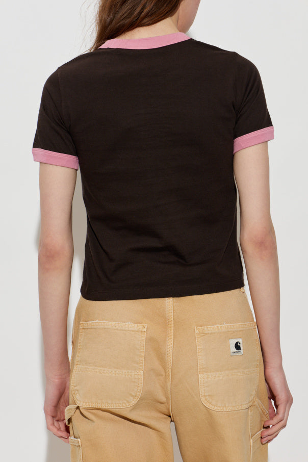 Carhartt WIP BROWN Outlaw Star Ringer T-shirt 4