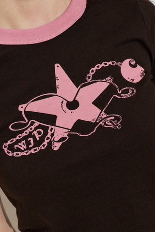 Carhartt WIP BROWN Outlaw Star Ringer T-shirt 5