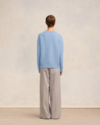 Ami Paris Кардиган з монограмою Ami De Coeur блакитний