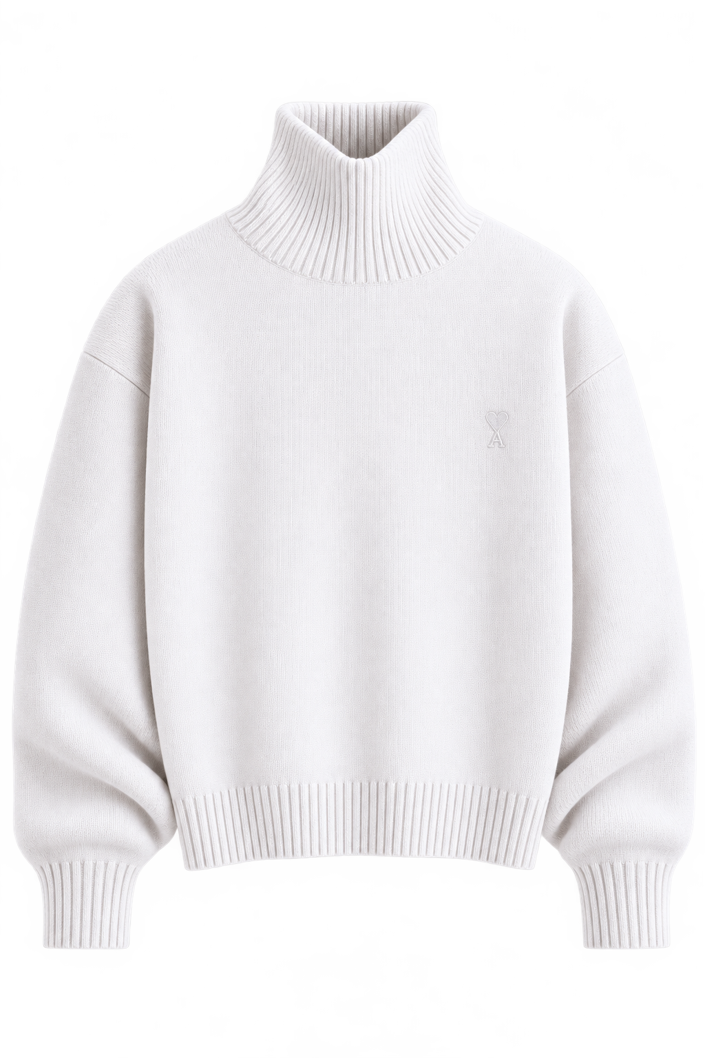 Ami Paris Светр з логотипом Ami De Coeur білий
