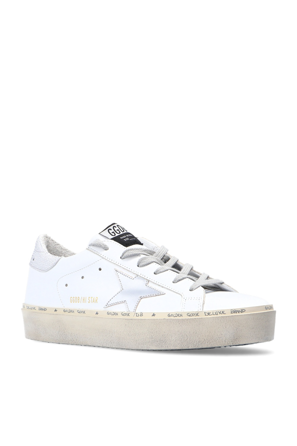 Golden Goose WHITE ‘Hi-star’ sneakers 4