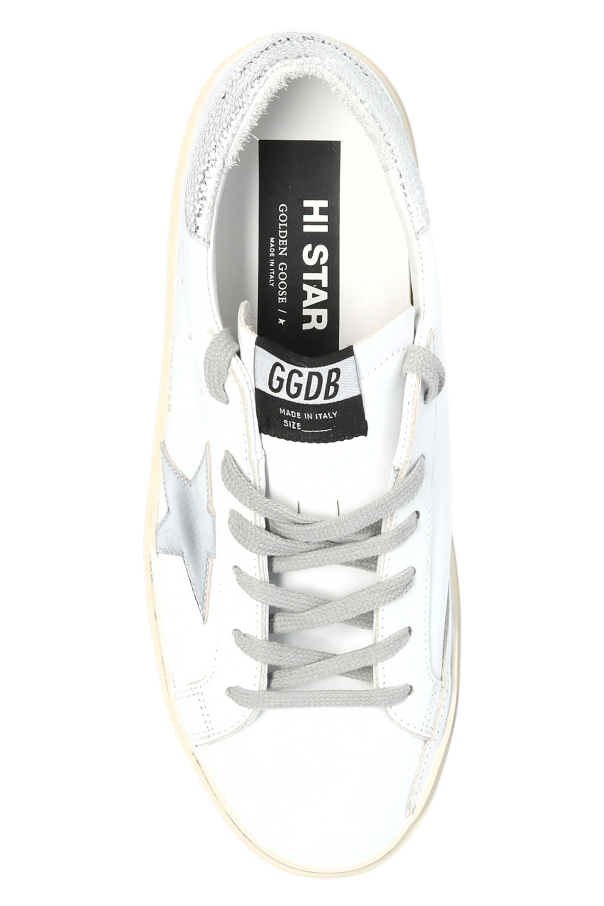 Golden Goose WHITE ‘Hi-star’ sneakers 6