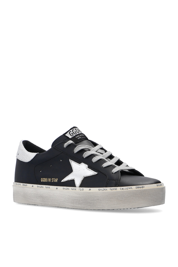 Golden Goose BLACK ‘Hi-star’ sneakers 4
