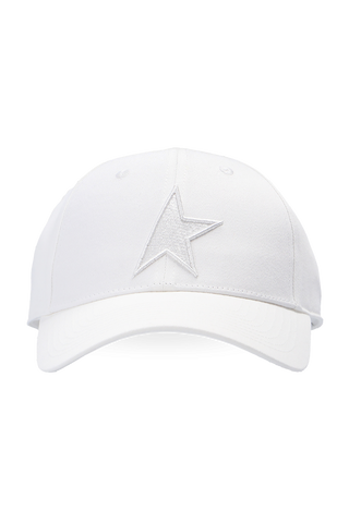 Golden Goose WHITE Baseball cap with logo 1
