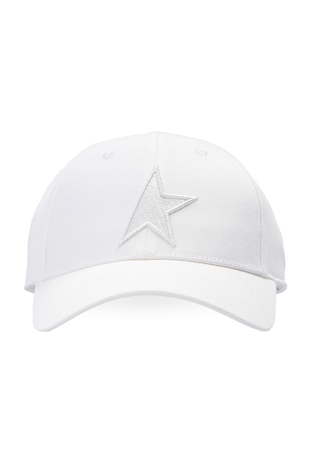 Golden Goose WHITE Baseball cap with logo 1