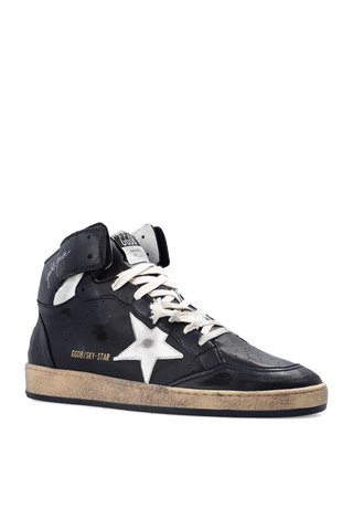 Golden Goose BLACK ‘Sky Star’ high-top sneakers 4