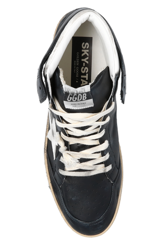 Golden Goose BLACK ‘Sky Star’ high-top sneakers 6