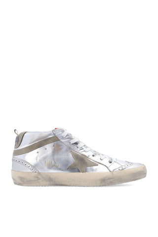 Golden Goose SILVER ‘Mid Star Classic’ high-top sneakers 1