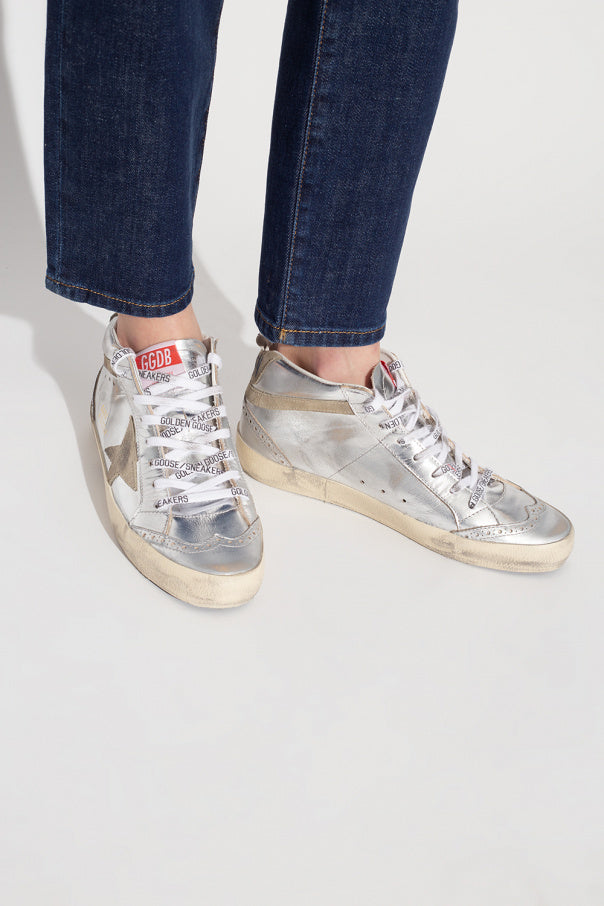 Golden Goose SILVER ‘Mid Star Classic’ high-top sneakers 2