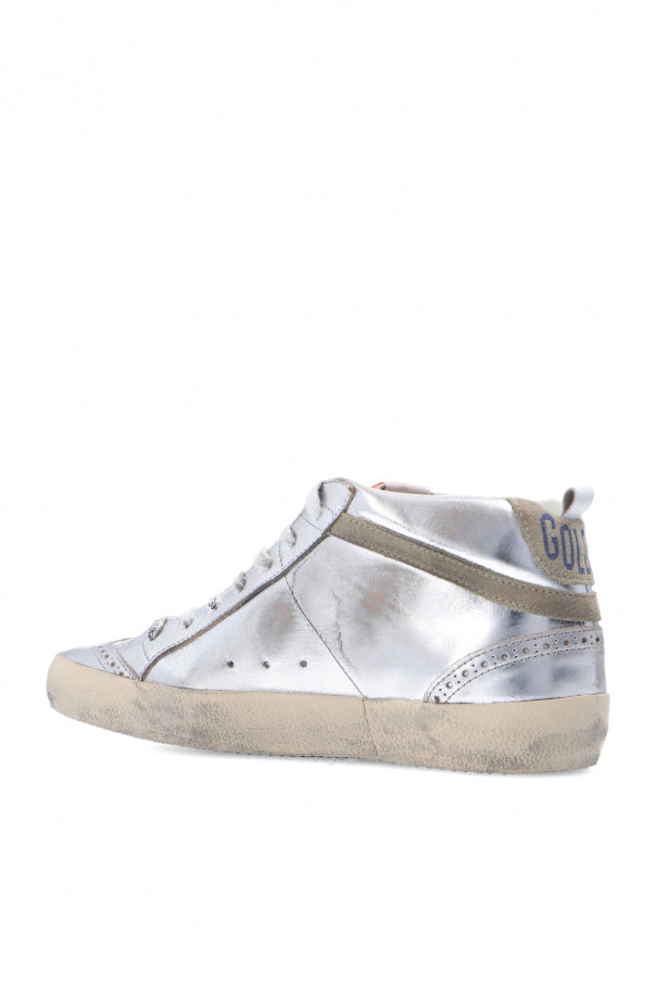 Golden Goose SILVER ‘Mid Star Classic’ high-top sneakers 5