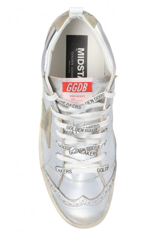 Golden Goose SILVER ‘Mid Star Classic’ high-top sneakers 6