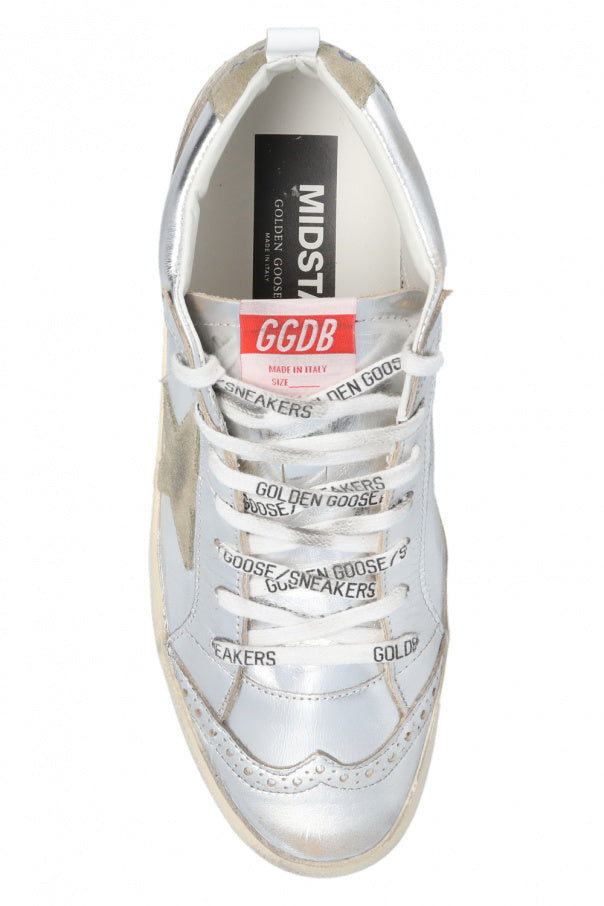 Golden Goose SILVER ‘Mid Star Classic’ high-top sneakers 6