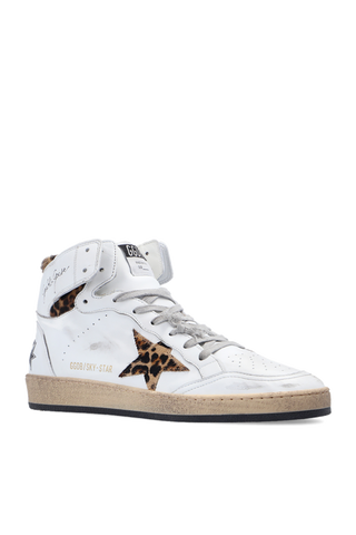 Golden Goose WHITE ‘Sky Star’ high-top sneakers 4