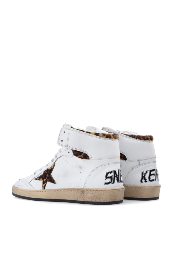 Golden Goose WHITE ‘Sky Star’ high-top sneakers 5