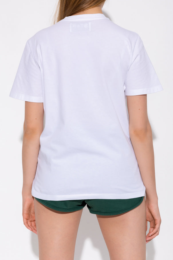 Golden Goose WHITE T-shirt with logo 4