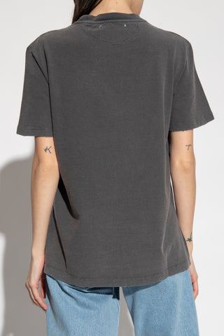 Golden Goose GREY T-shirt with cabochon crystals 4