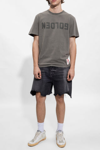 Golden Goose GREY T-shirt with logo 2
