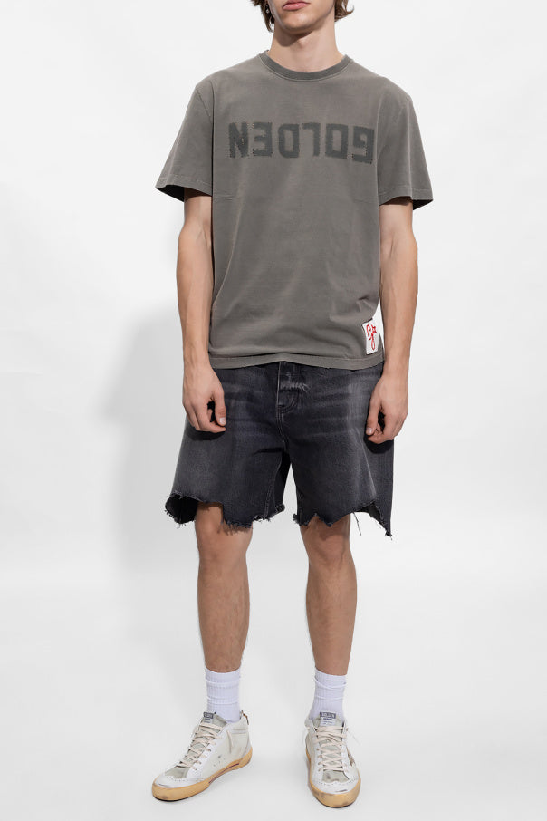 Golden Goose GREY T-shirt with logo 2