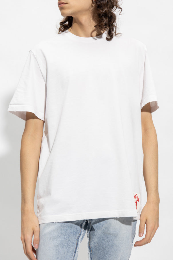 Golden Goose WHITE T-shirt with logo 3