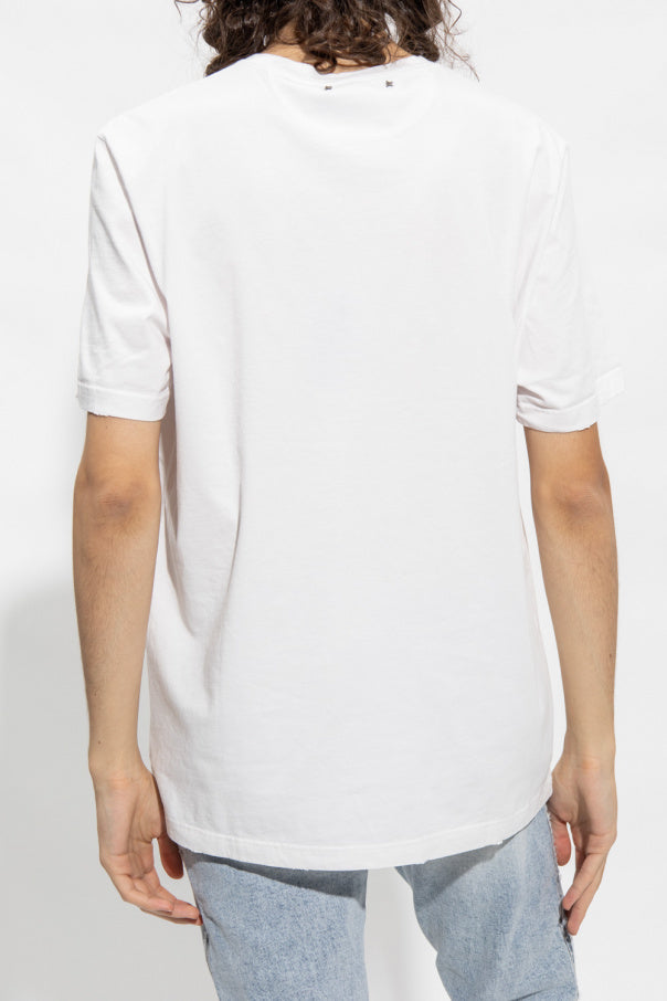 Golden Goose WHITE T-shirt with logo 4