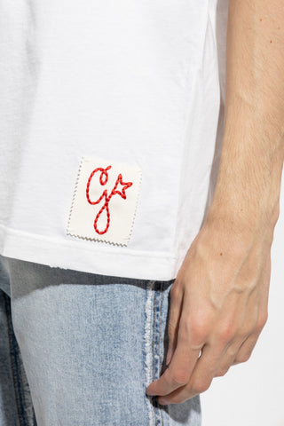Golden Goose WHITE T-shirt with logo 5