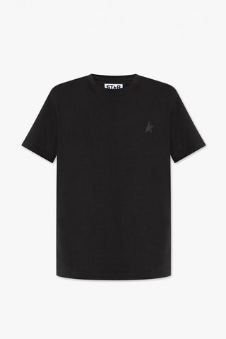 Golden Goose BLACK T-shirt with logo 1