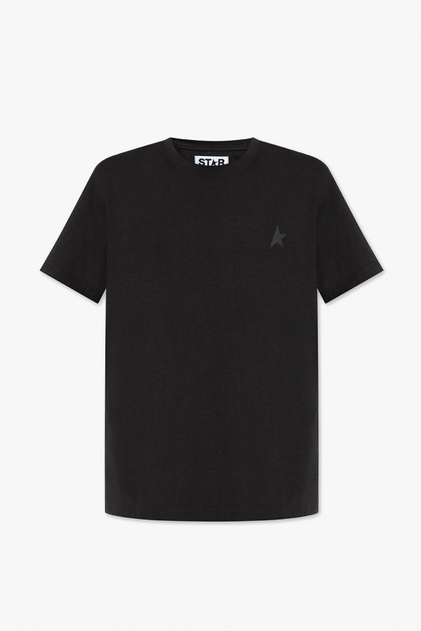 Golden Goose BLACK T-shirt with logo 1
