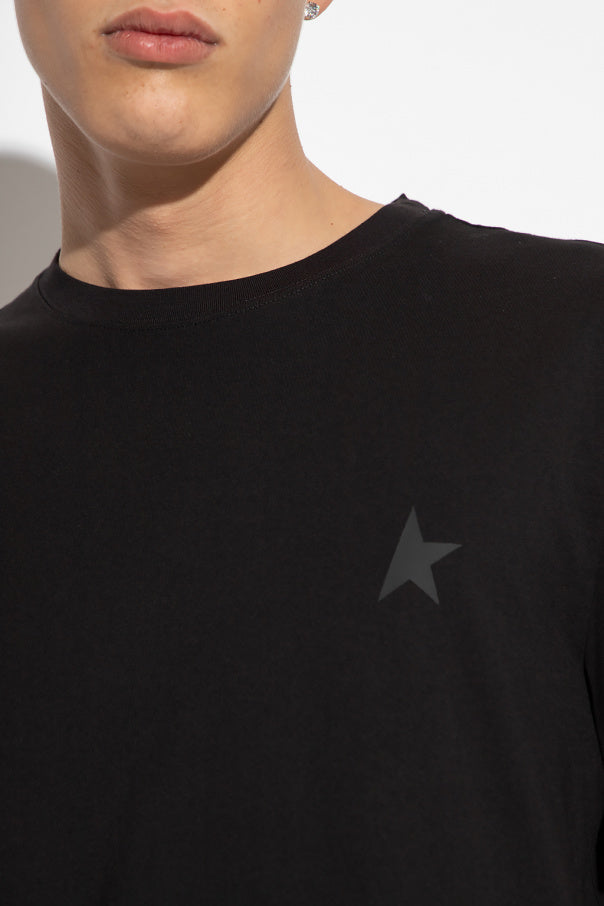 Golden Goose BLACK T-shirt with logo 5