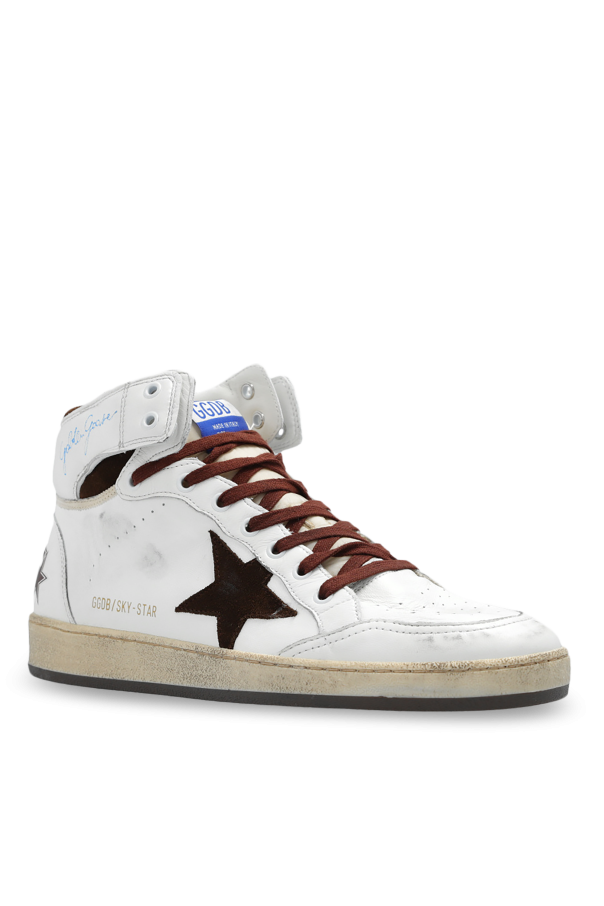 Golden Goose WHITE ‘Sky Star’ sneakers 4