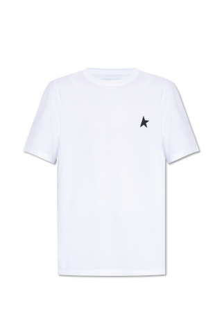 Golden Goose WHITE Branded T-shirt 1