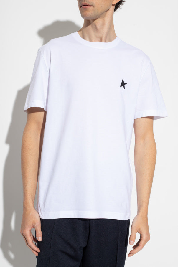 Golden Goose WHITE Branded T-shirt 3