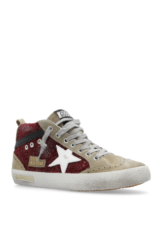 Golden Goose BURGUNDY ‘Mid Star Classic’ high-top sneakers 4