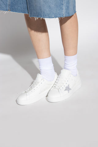 Golden Goose WHITE ‘Pure’ lace-up sneakers 2