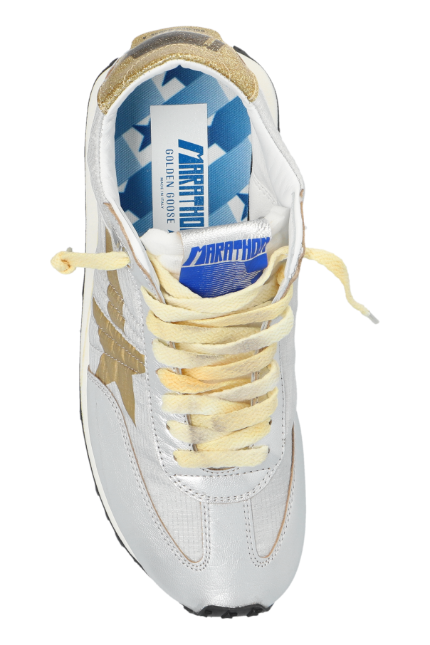 Golden Goose SILVER ‘Running Marathon M77’ Sports Shoes 6