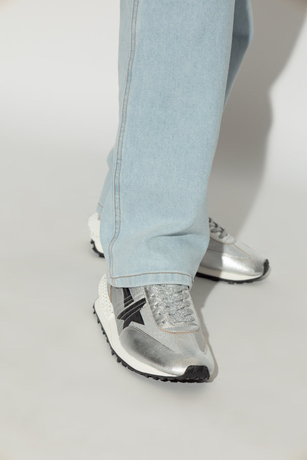 Golden Goose SILVER Running Marathon sneakers 2