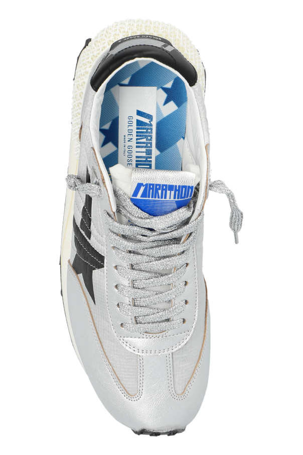 Golden Goose SILVER Running Marathon sneakers 6