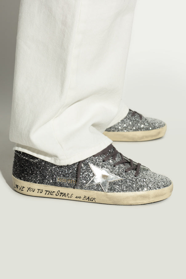 Golden Goose SILVER Sports shoes `Super-Star Classic With List` 2