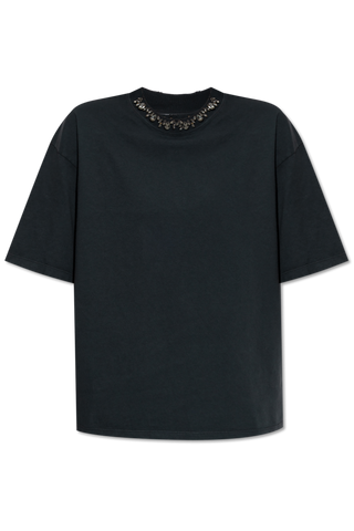 Golden Goose NAVY BLUE T-shirt with applications 1