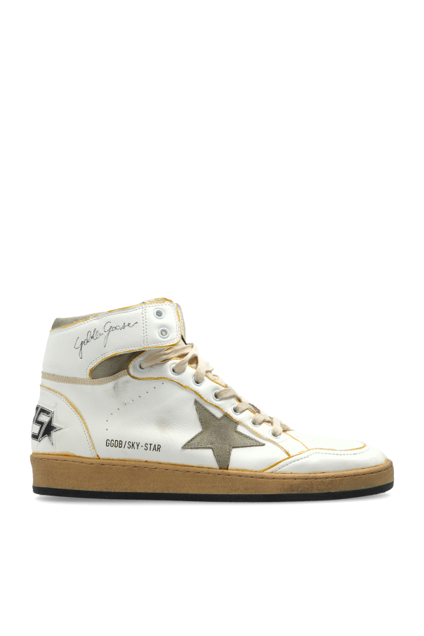 Golden Goose WHITE ‘Sky Star’ ankle-high sports shoes 1