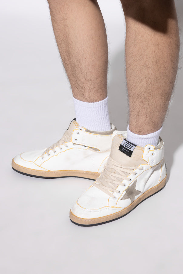 Golden Goose WHITE ‘Sky Star’ ankle-high sports shoes 2