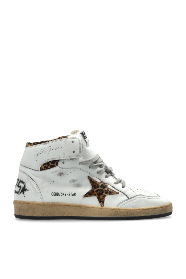 Golden Goose WHITE ‘Sky Star’ sports shoes above the ankle 1