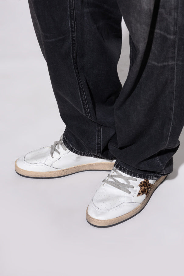 Golden Goose WHITE ‘Sky Star’ sports shoes above the ankle 2