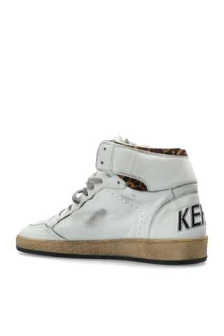 Golden Goose WHITE ‘Sky Star’ sports shoes above the ankle 5