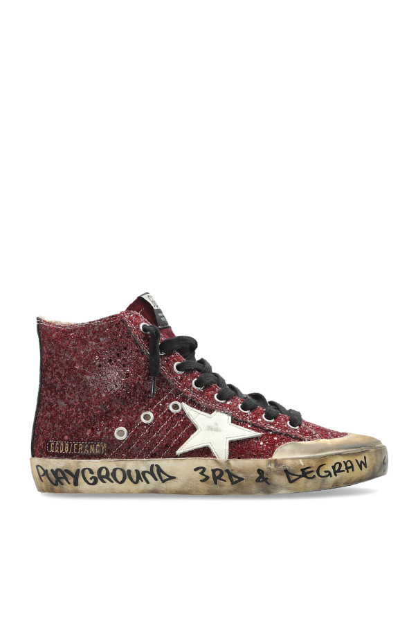 Golden Goose BURGUNDY ‘Francy Penstar Classic’ sports shoes 1