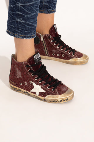 Golden Goose BURGUNDY ‘Francy Penstar Classic’ sports shoes 2