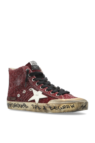 Golden Goose BURGUNDY ‘Francy Penstar Classic’ sports shoes 4
