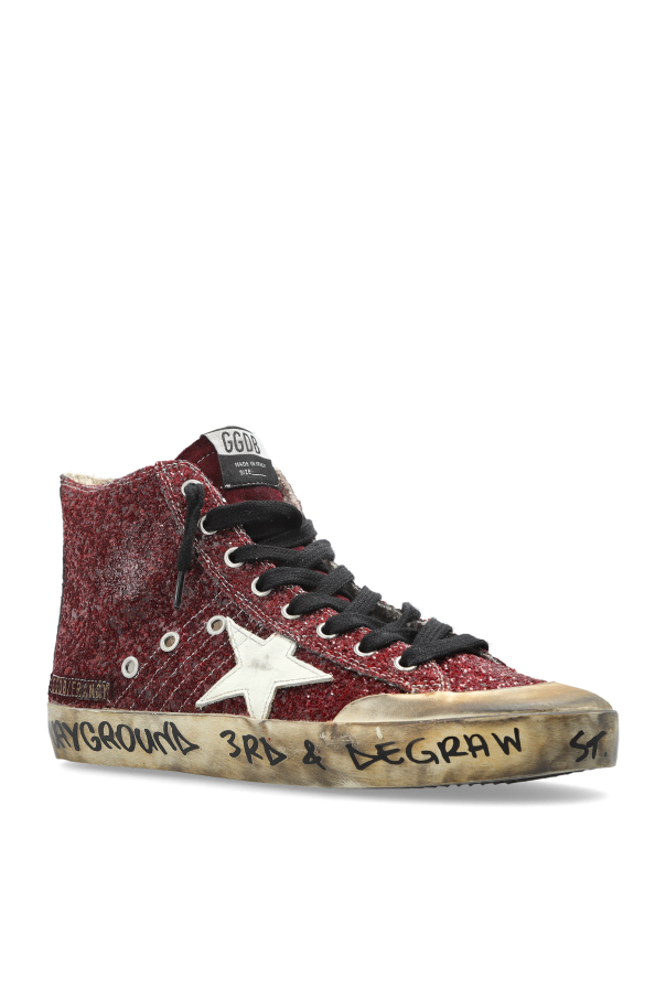 Golden Goose BURGUNDY ‘Francy Penstar Classic’ sports shoes 4