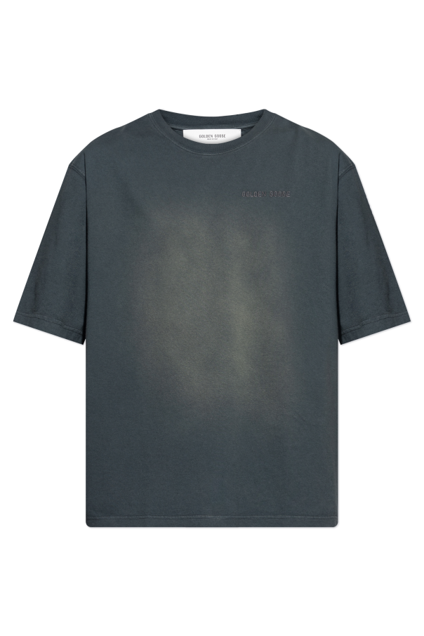 Golden Goose GREY T-shirt with vintage effect 1
