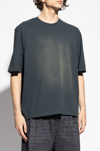 Golden Goose GREY T-shirt with vintage effect 3