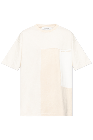 Golden Goose cream T-shirt with a vintage effect 1